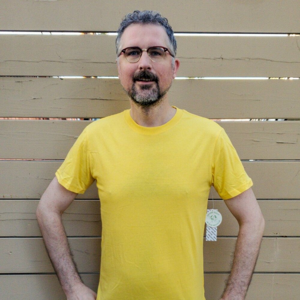 Urban Outfitters tshirt cozy soft jersey recycled sunflower yellow medium nwt